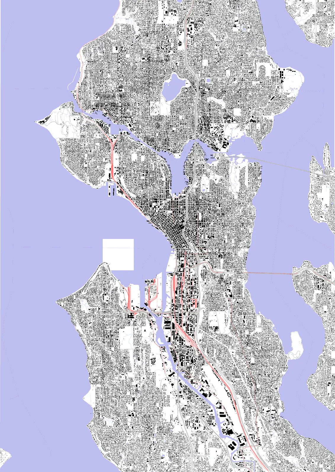 Seattle figure ground plan