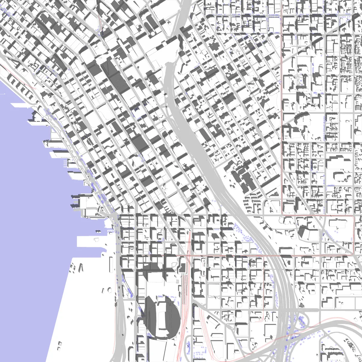 Seattle site plan (2.5 km)