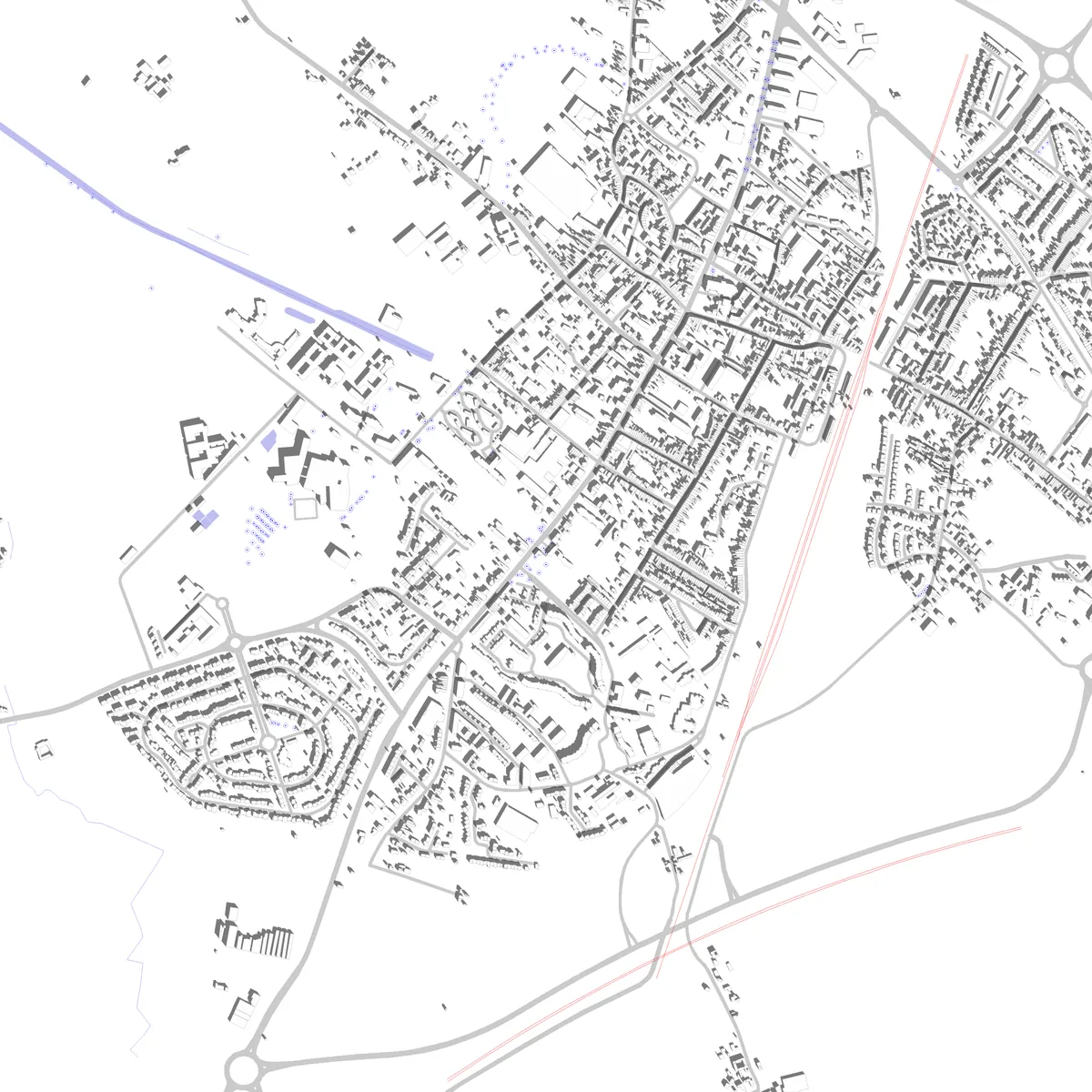 Seclin plan de situation (2,5 km)