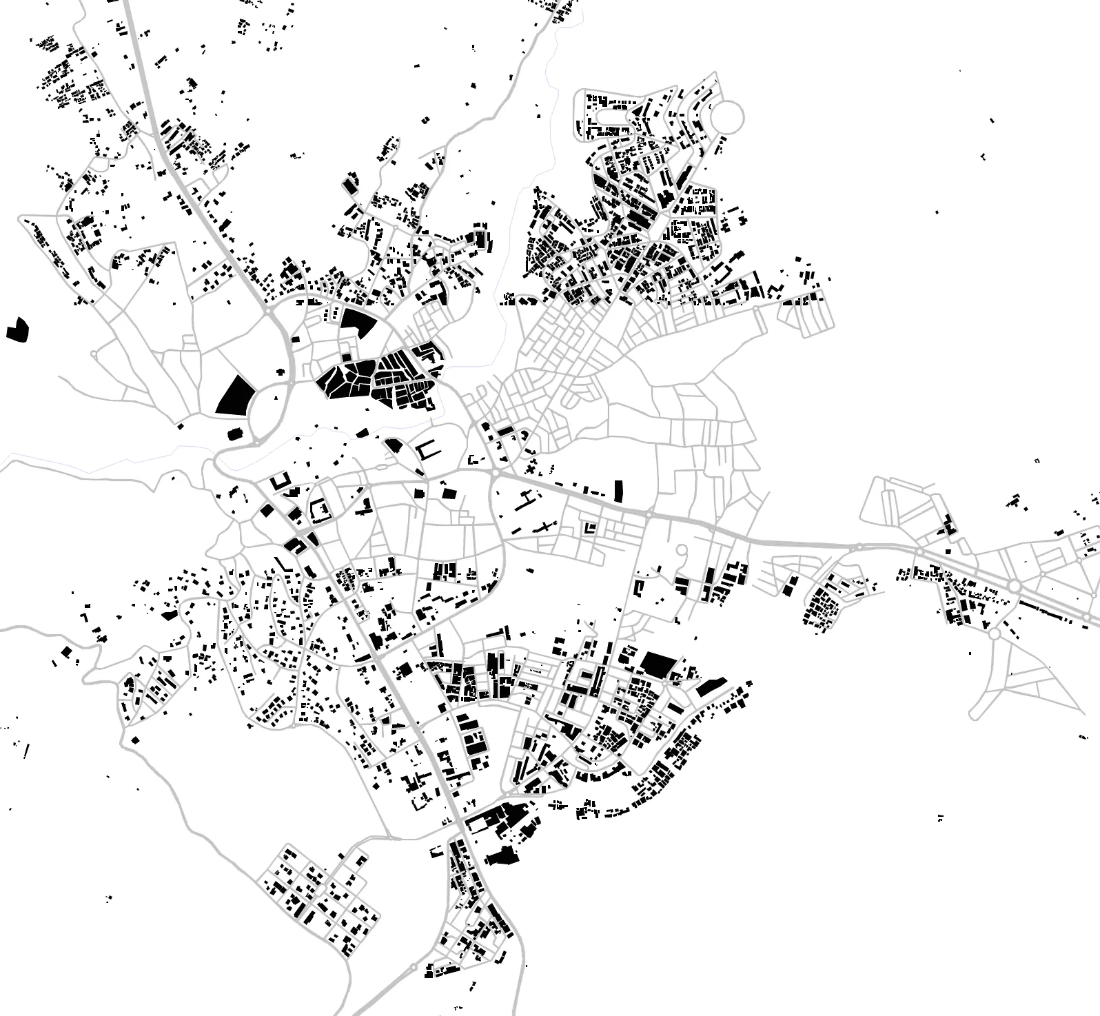 Sefrou figure ground plan