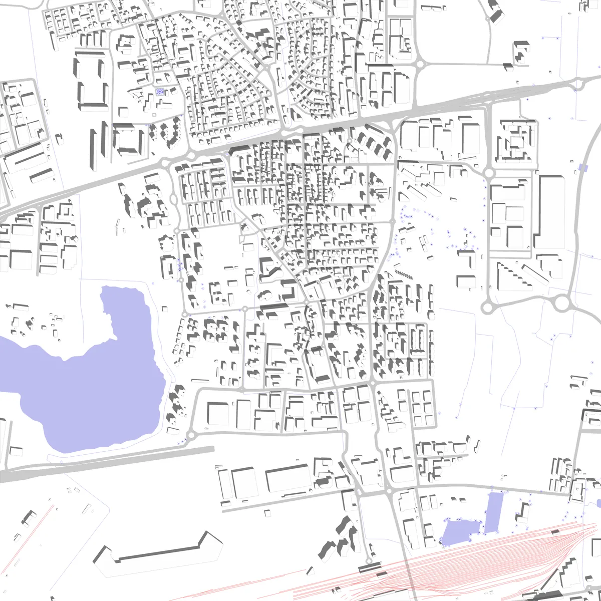 Segrate planimetria di sito (2.5 km)