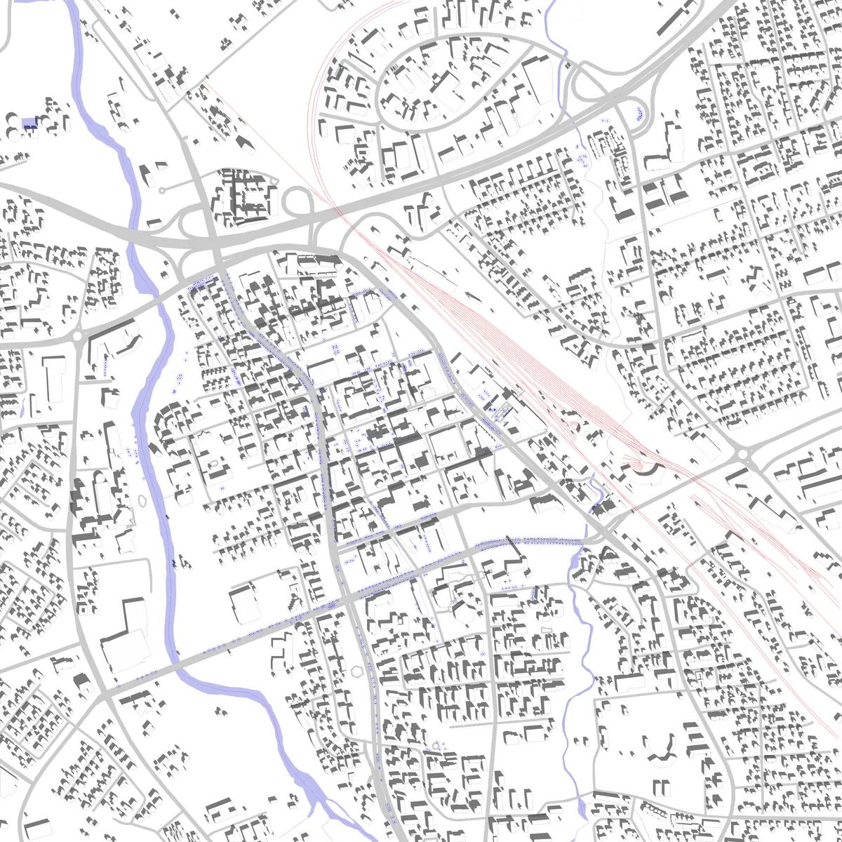 Seinäjoki site plan (2.5 km)