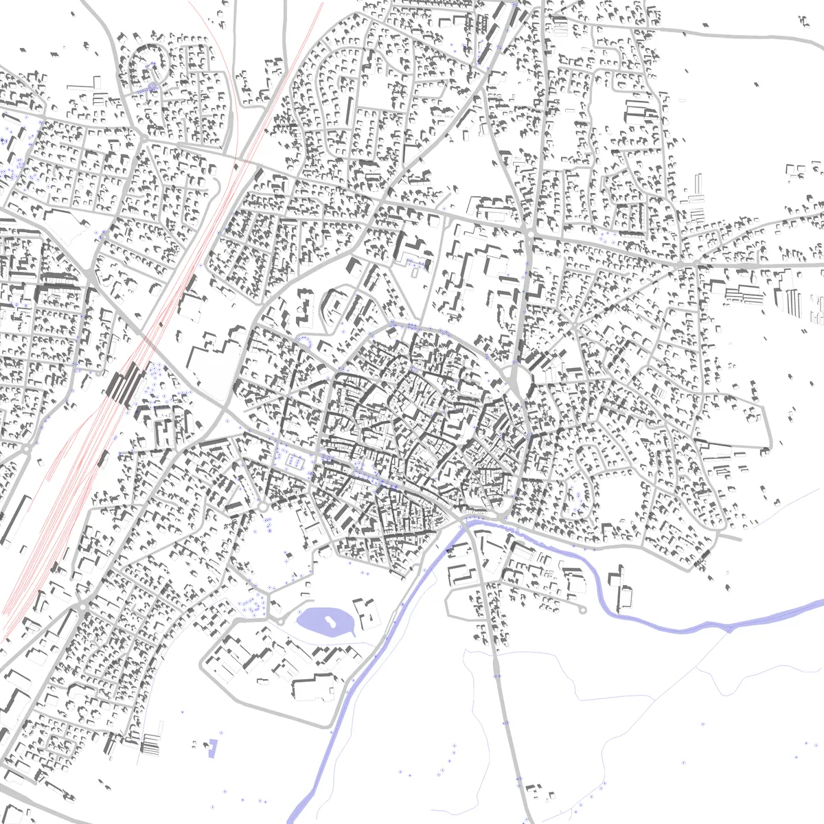 Sélestat site plan (2.5 km)