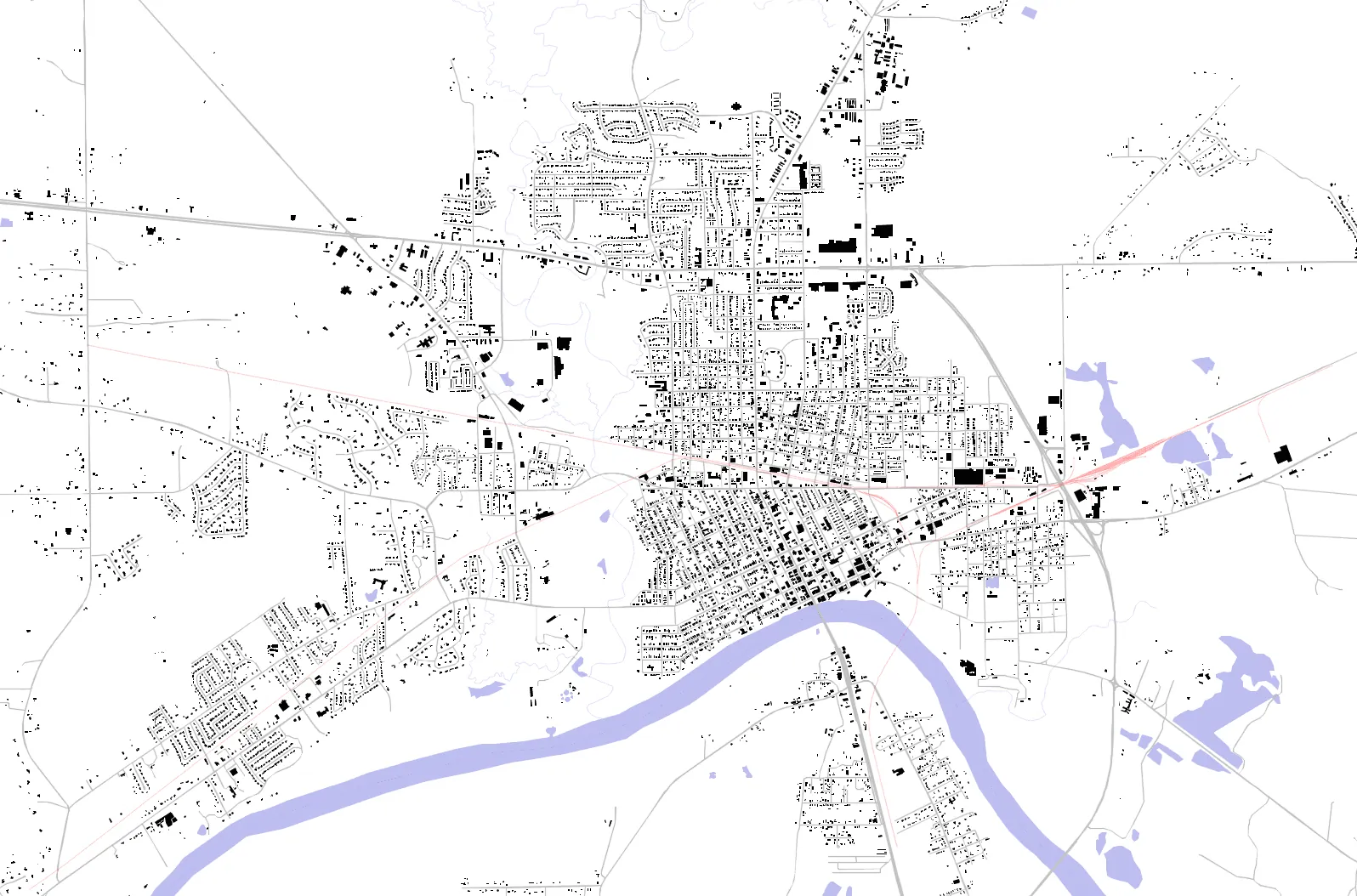 Selma figure ground plan