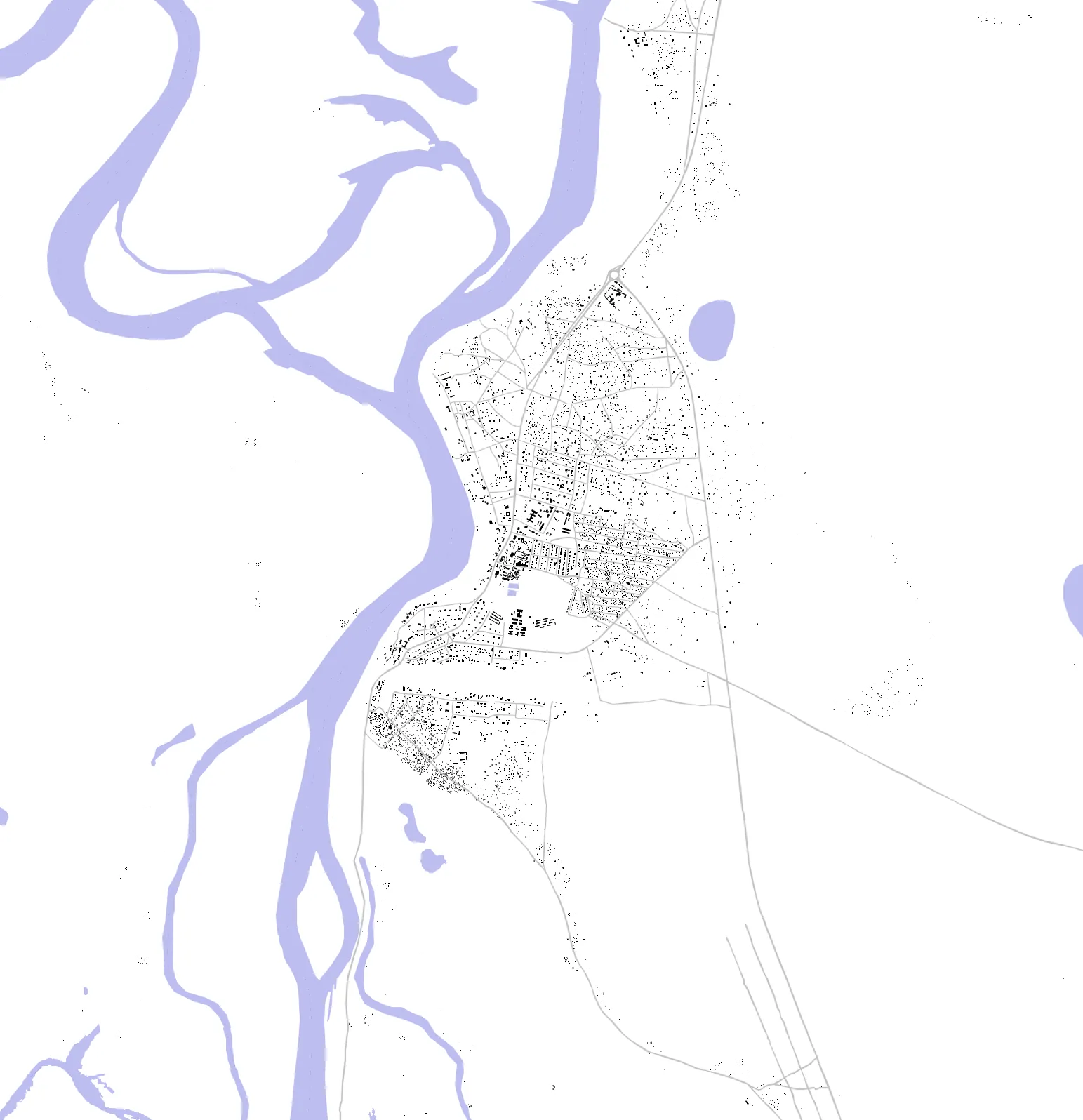Senanga figure ground plan