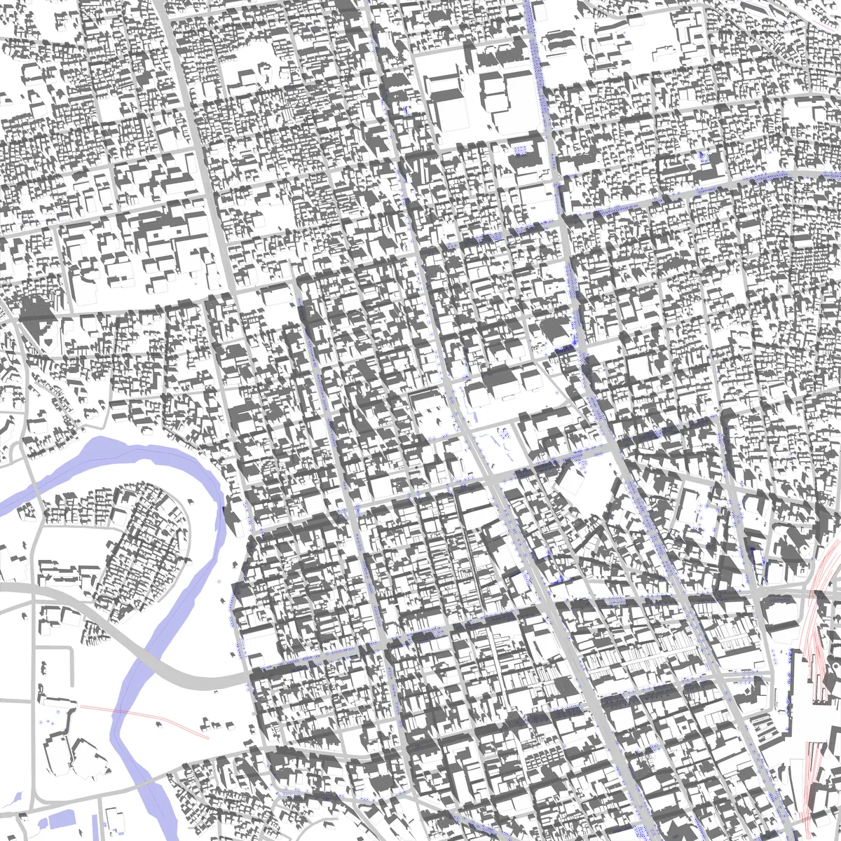 仙台市 敷地図 (2.5 km)