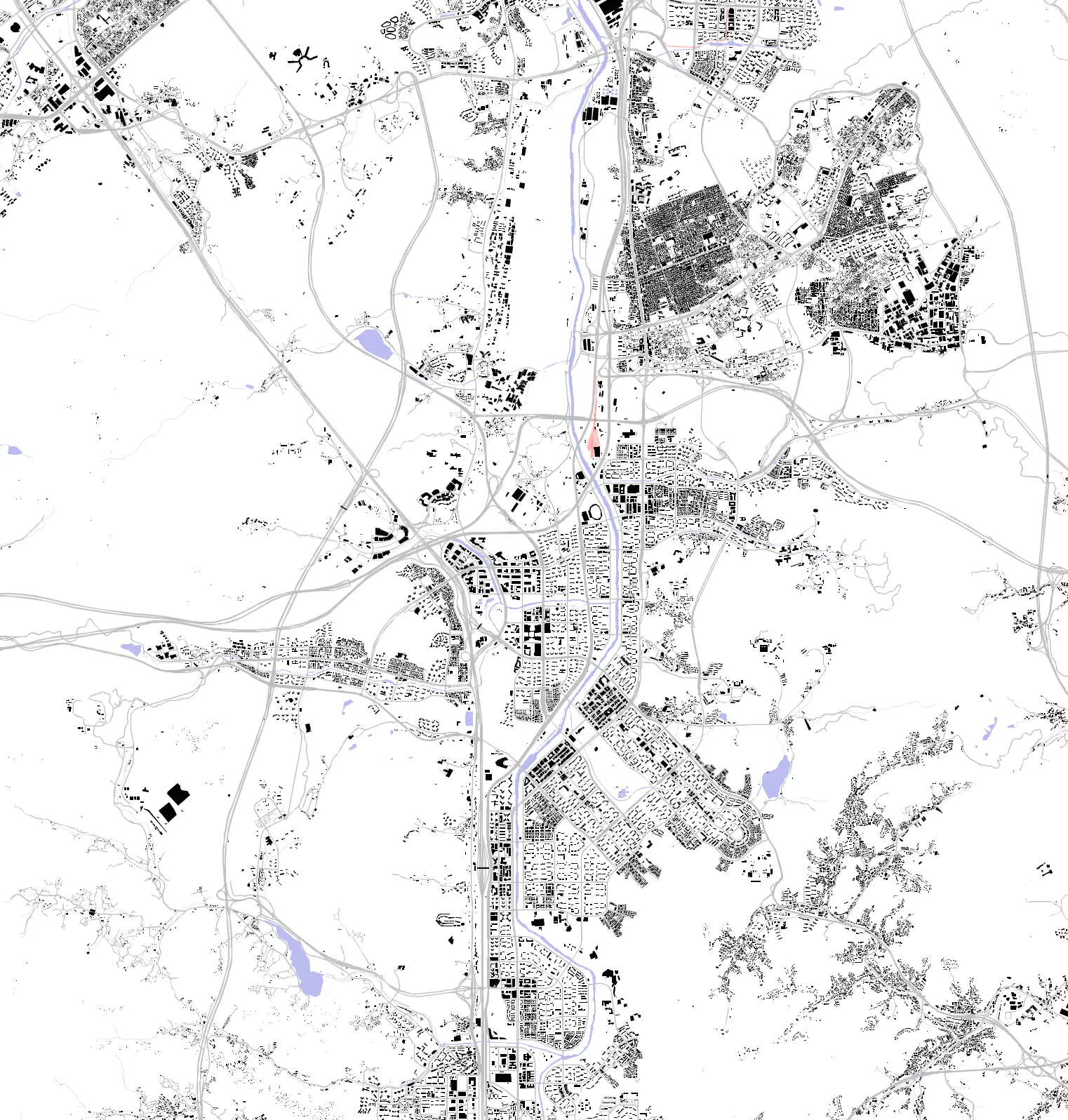 Seongnam figure ground plan