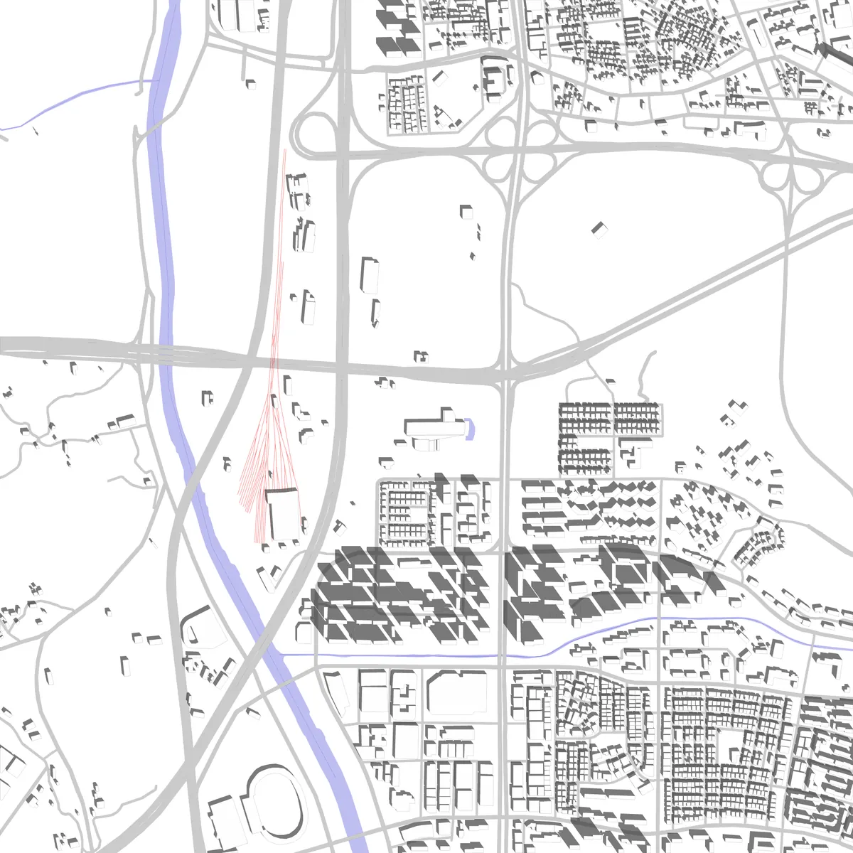 Seongnam site plan (2.5 km)