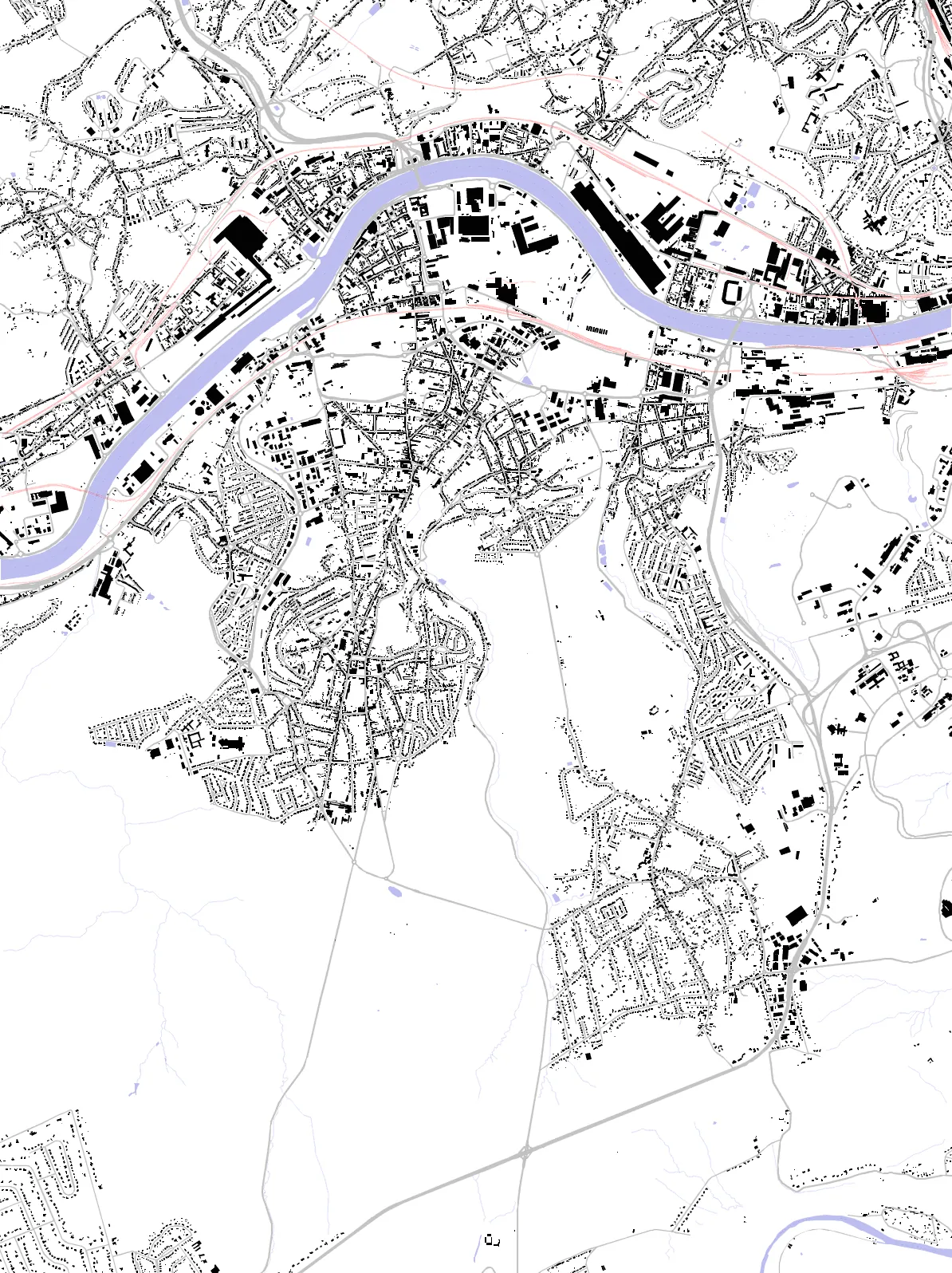 Seraing figure ground plan
