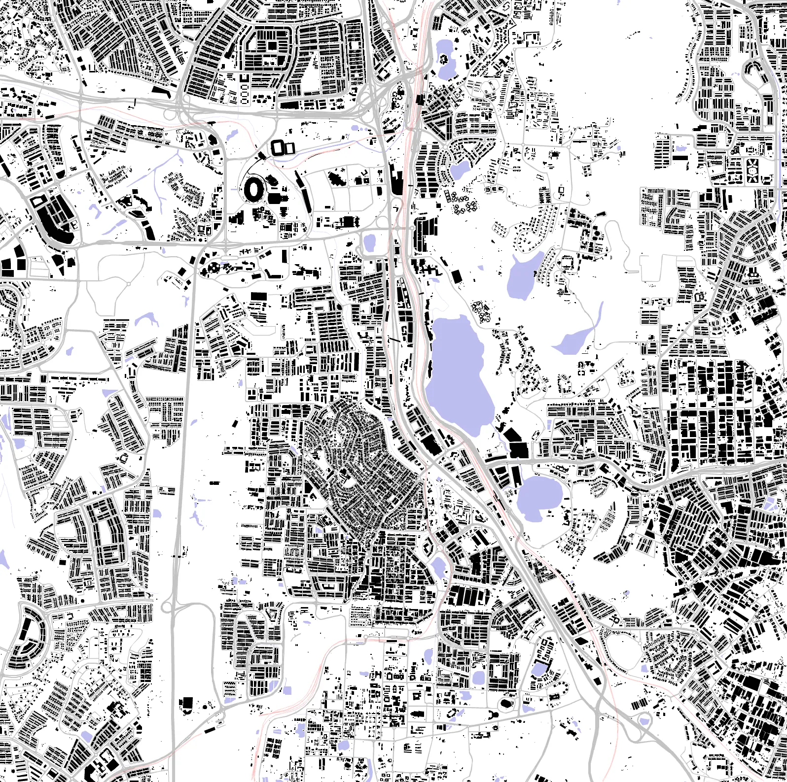 Serdang figure ground plan