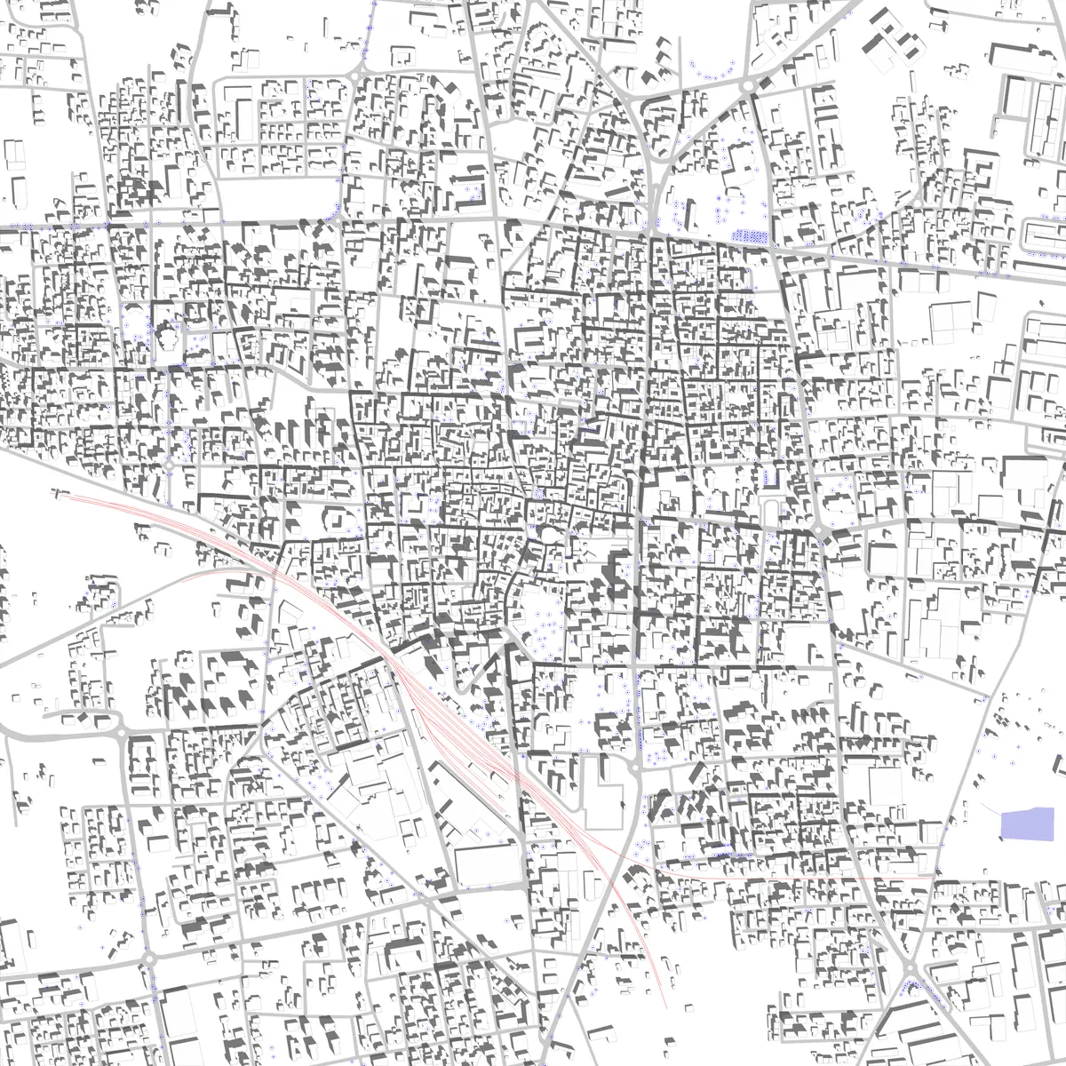 Seregno planimetria di sito (2.5 km)