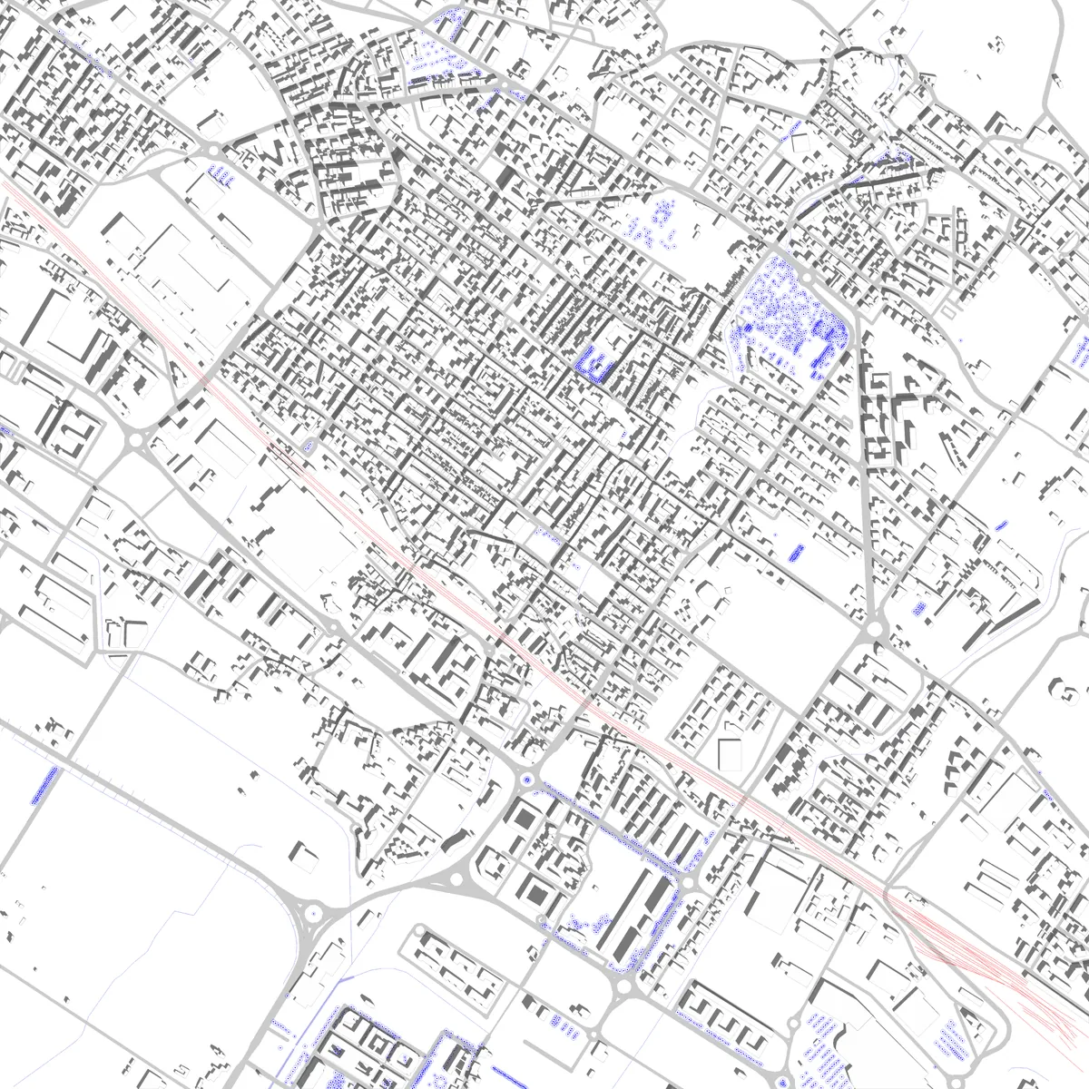 Sesto Fiorentino site plan (2.5 km)