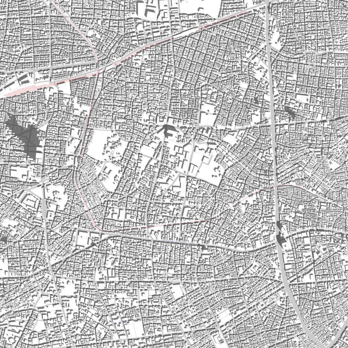 Setagaya site plan (2.5 km)