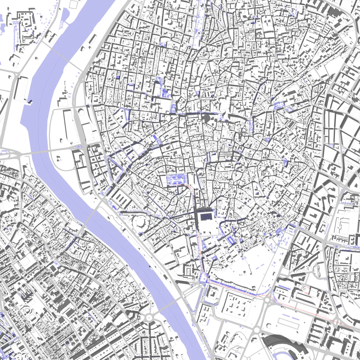 Sevilla plano de situación (2.5 km)