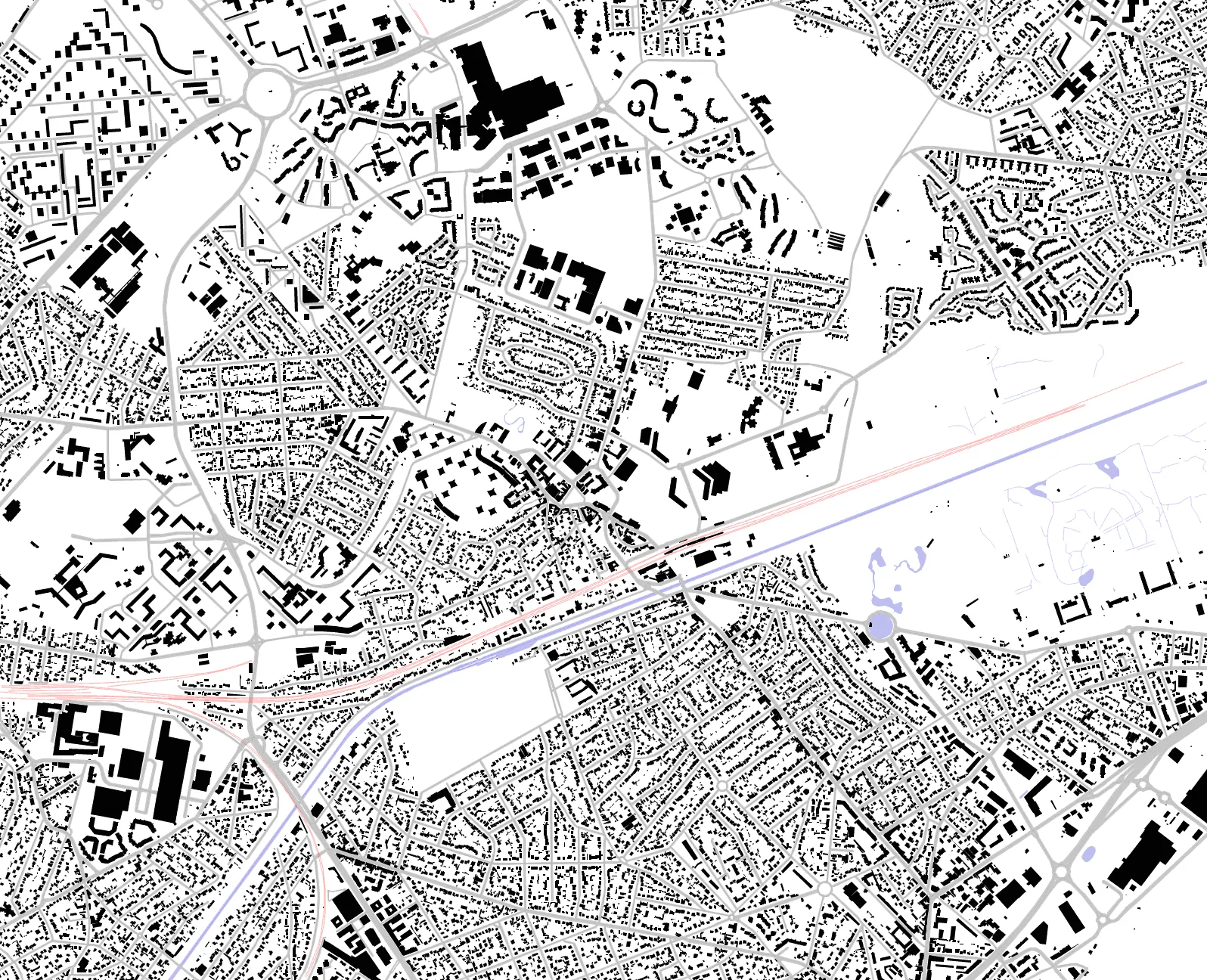 Sevran figure ground plan