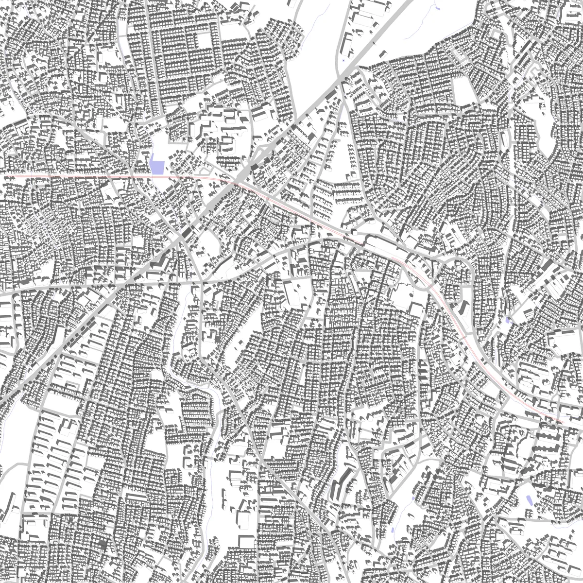 Seya-ku site plan (2.5 km)