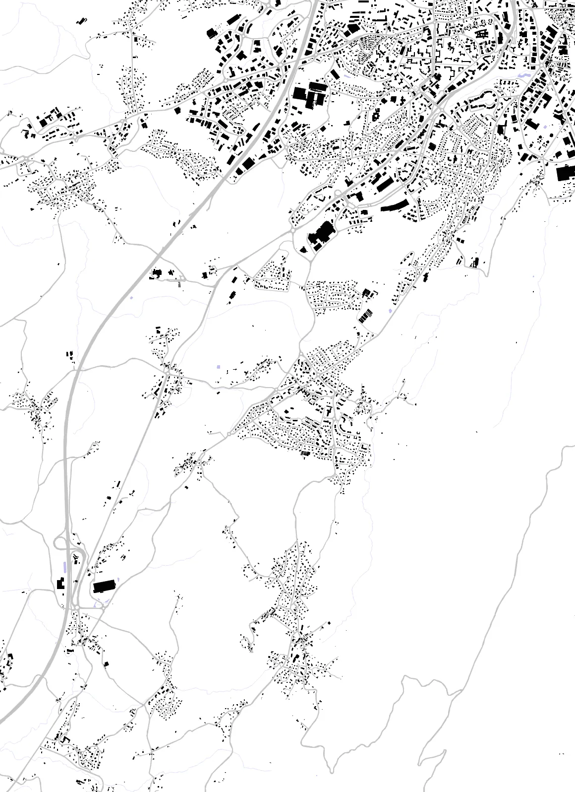 Seynod figure ground plan