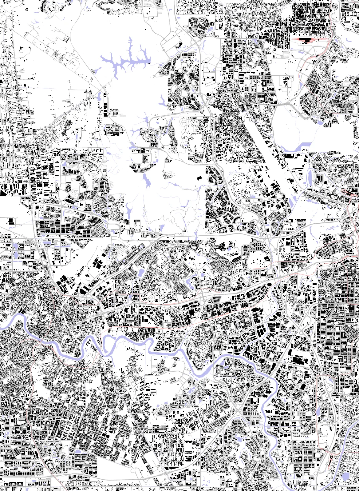 Shah Alam figure ground plan