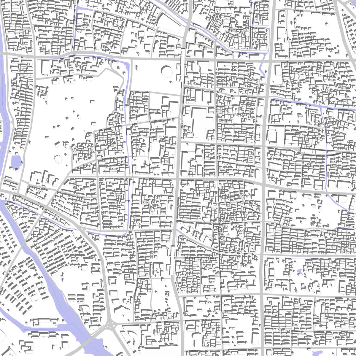 绍兴 场地现状图 (2.5 km)