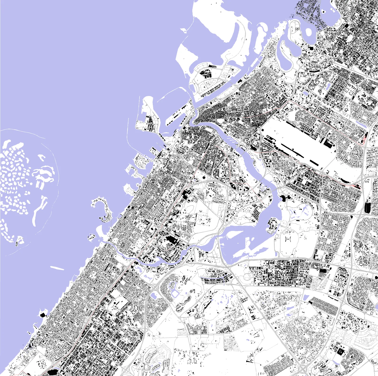 Sharjah figure ground plan