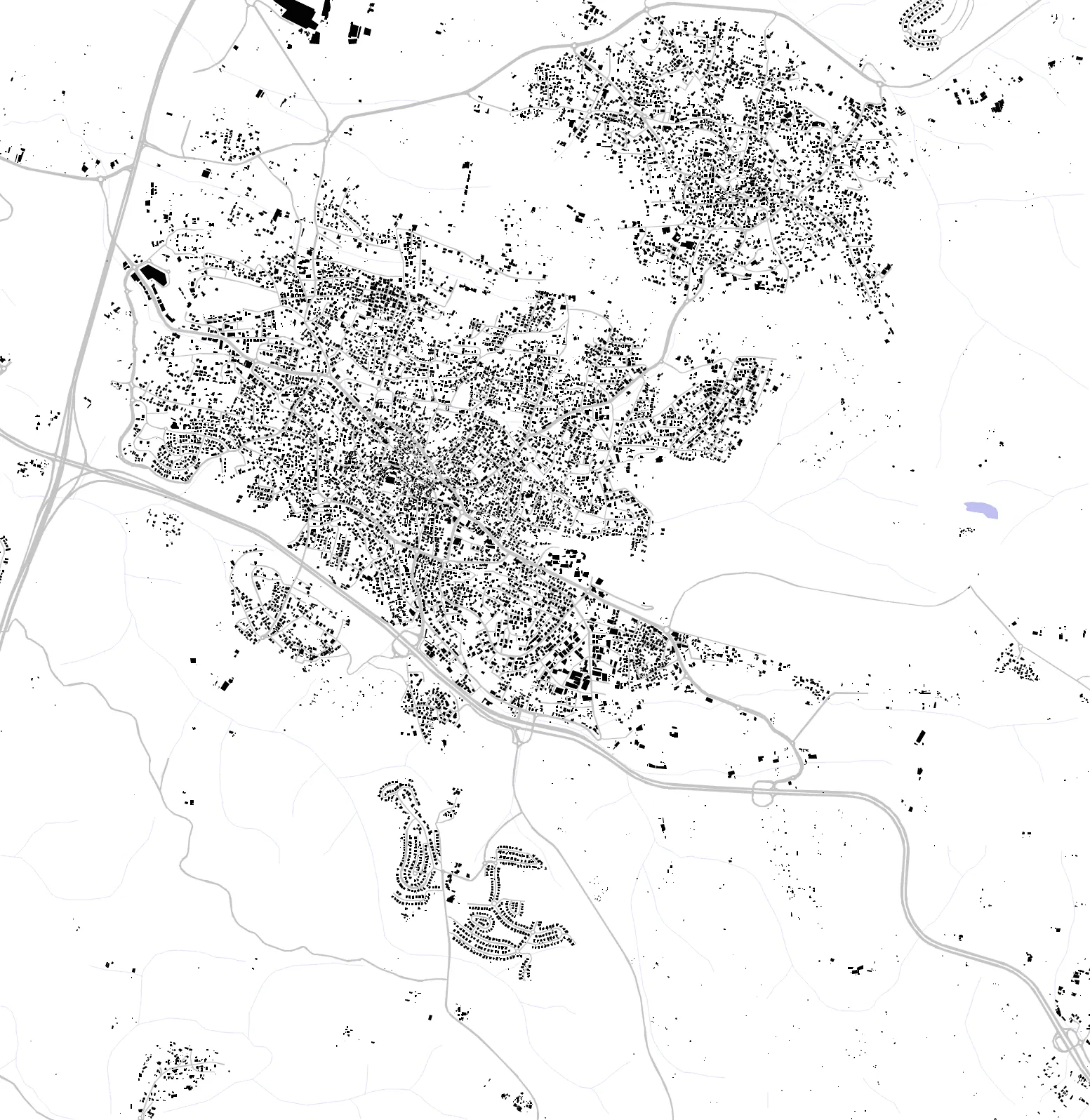 Shefa-'Amr figure ground plan