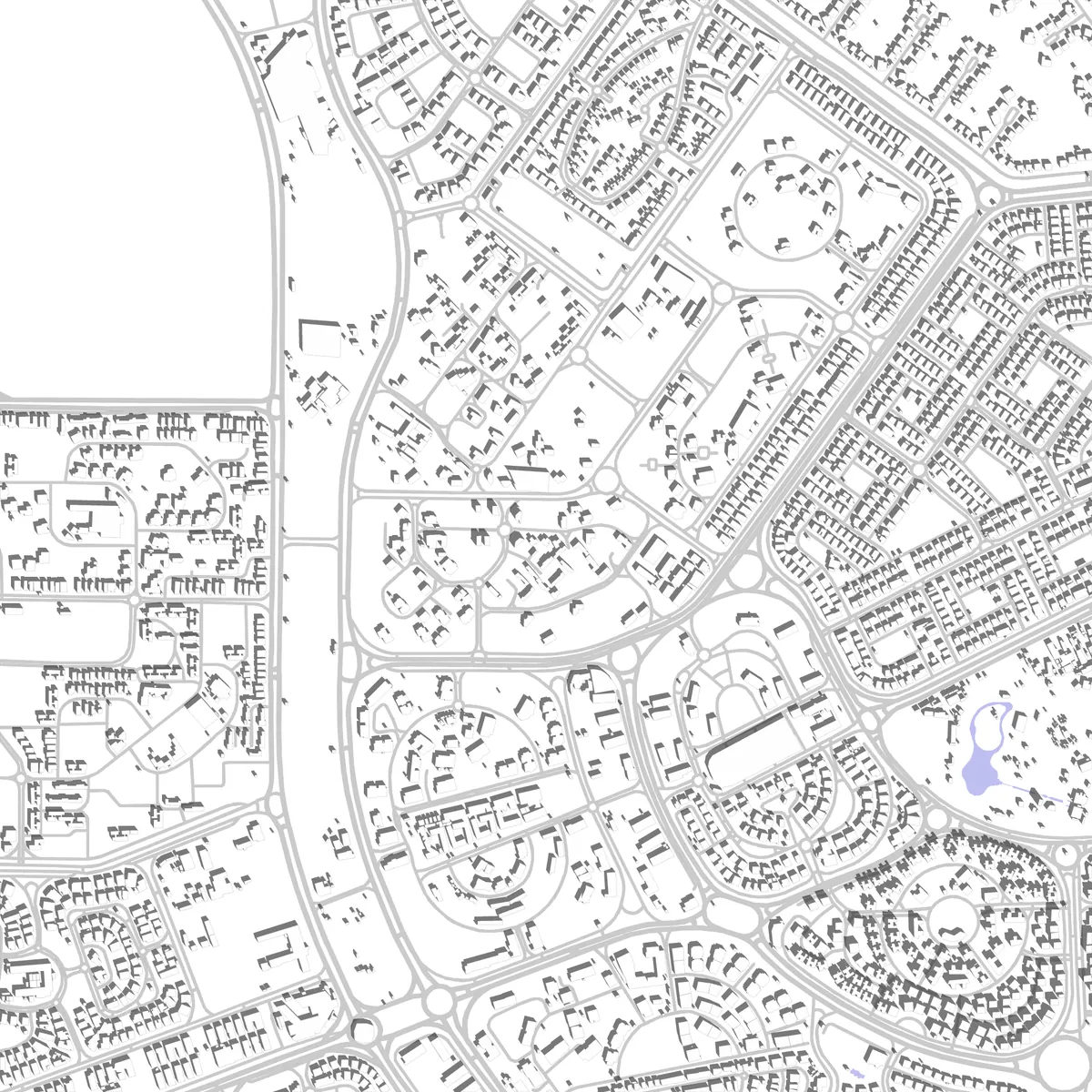 Sheikh Zayed City site plan (2.5 km)
