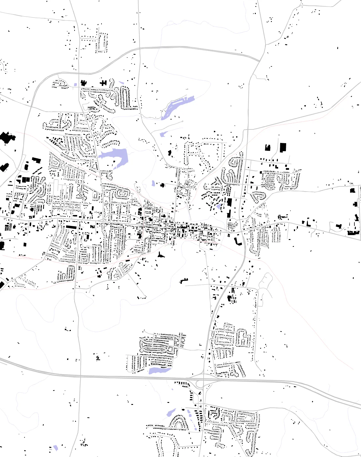 Shelbyville figure ground plan