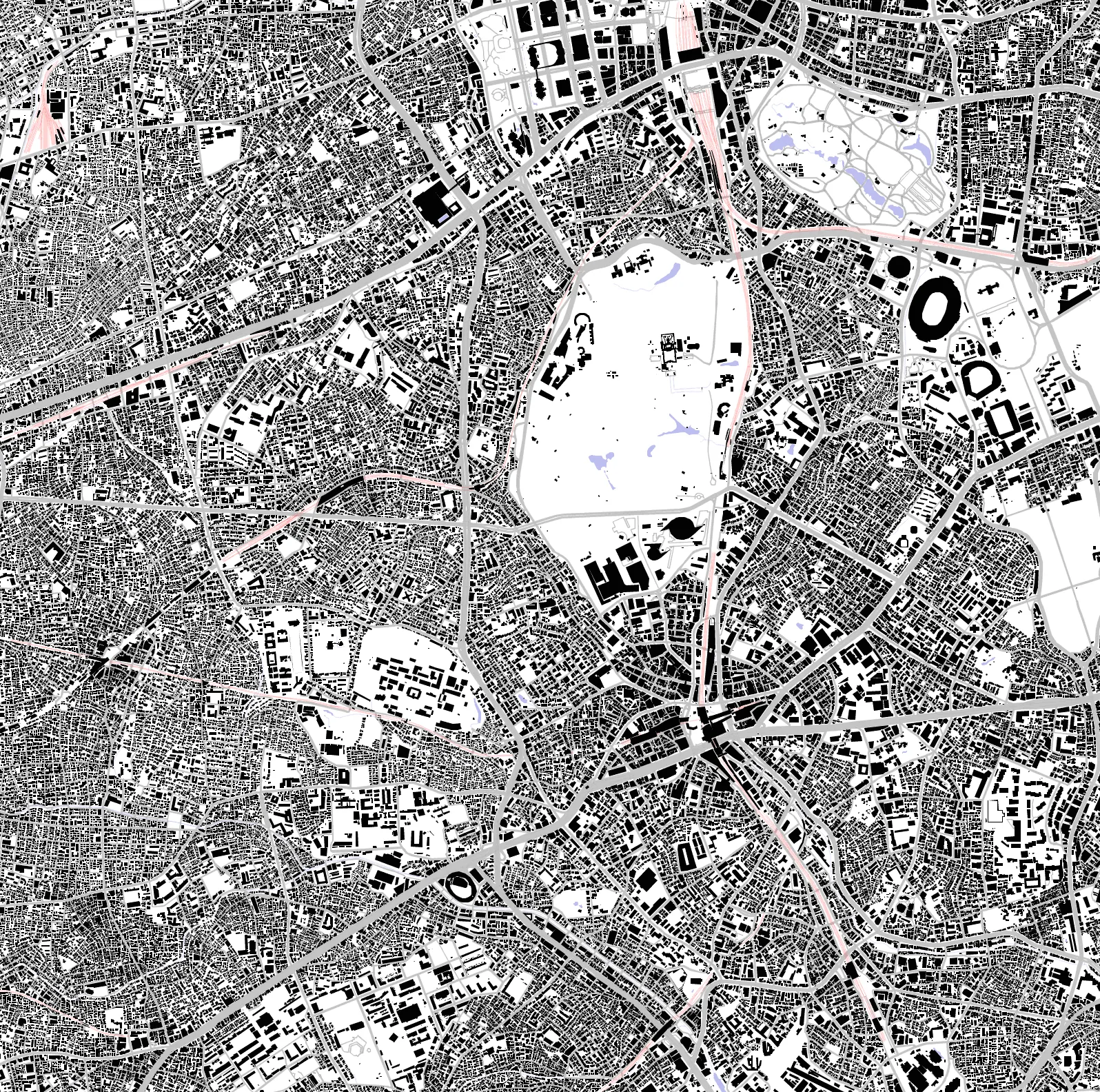 Shibuya figure ground plan