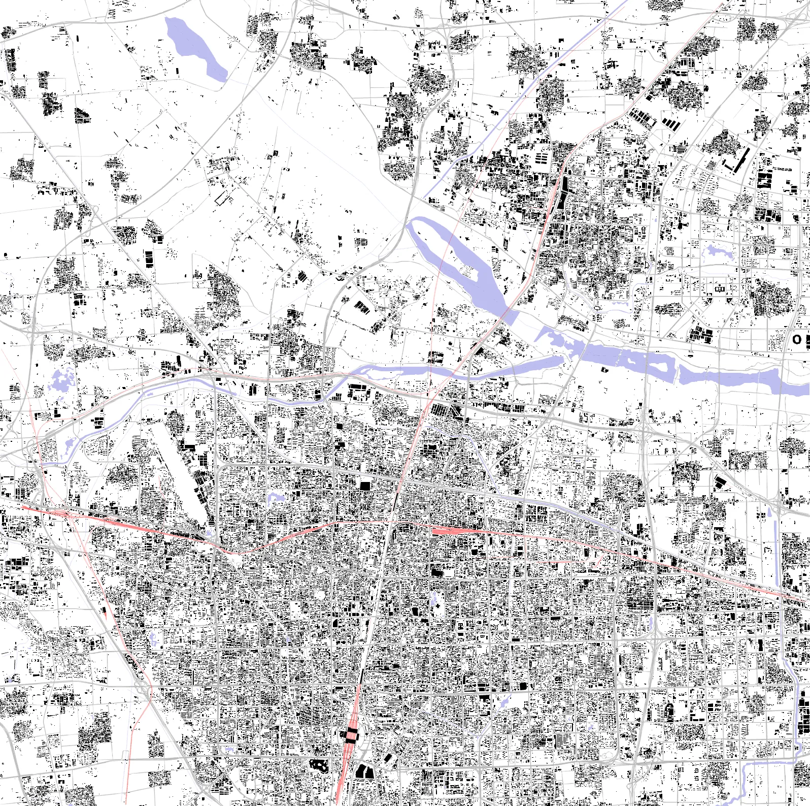 Shijiazhuang figure ground plan