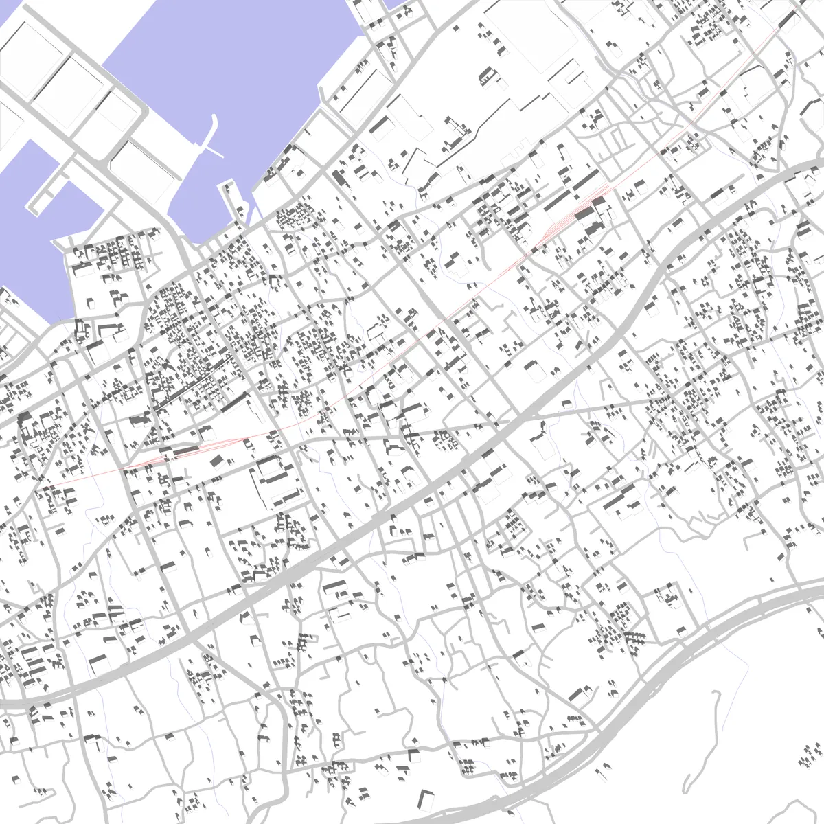 Shikokuchuo site plan (2.5 km)