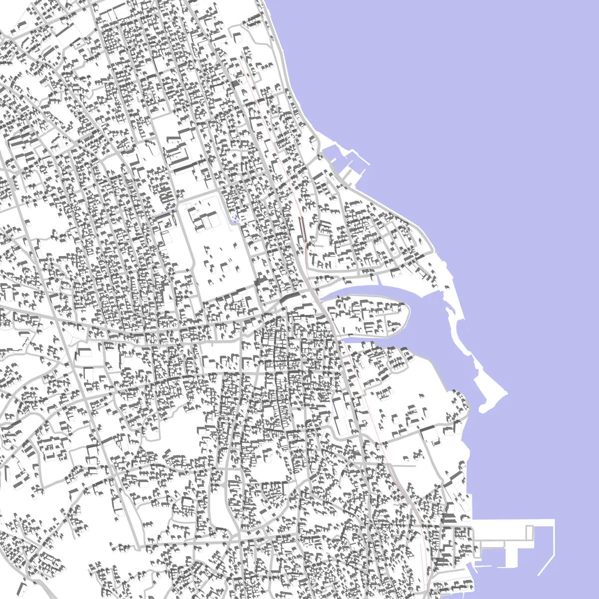 島原市 敷地図 (2.5 km)