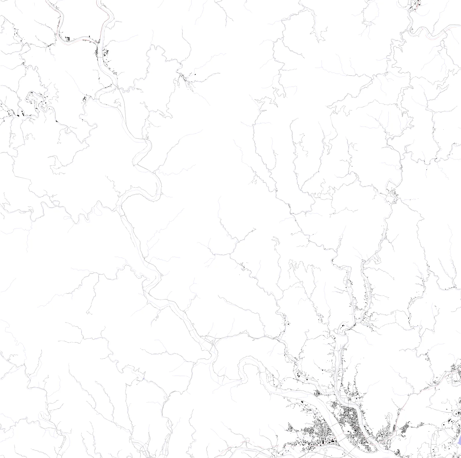 Shimanto figure ground plan