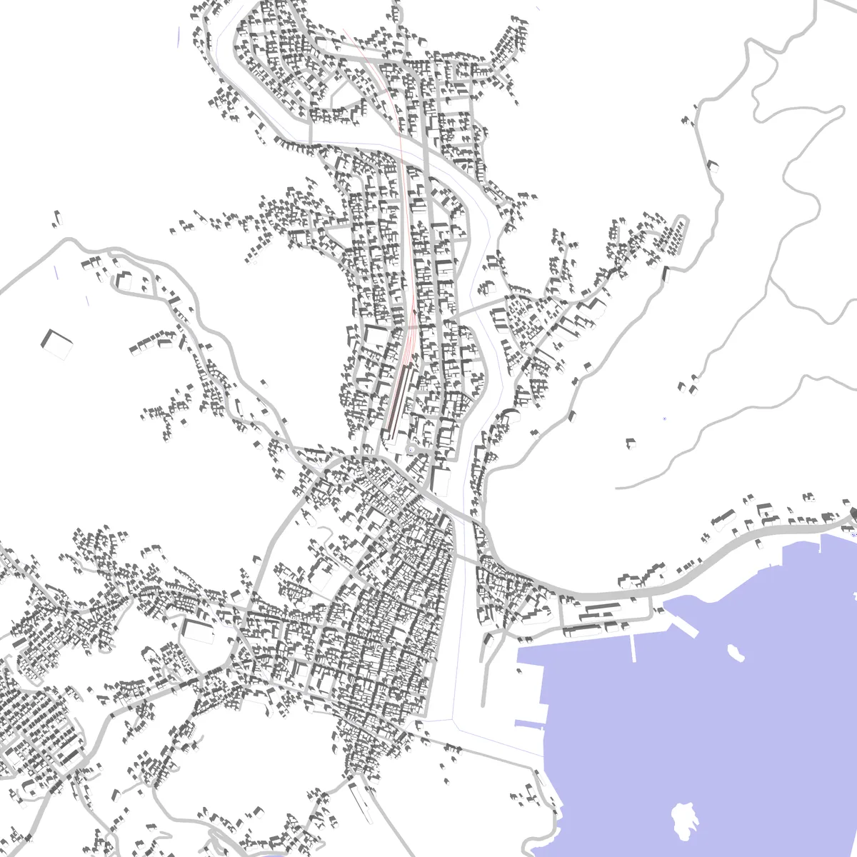 下田市 敷地図 (2.5 km)