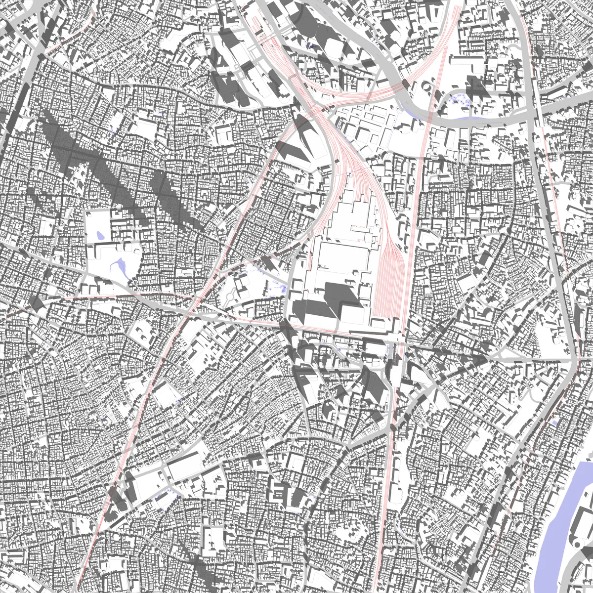 品川区 敷地図 (2.5 km)