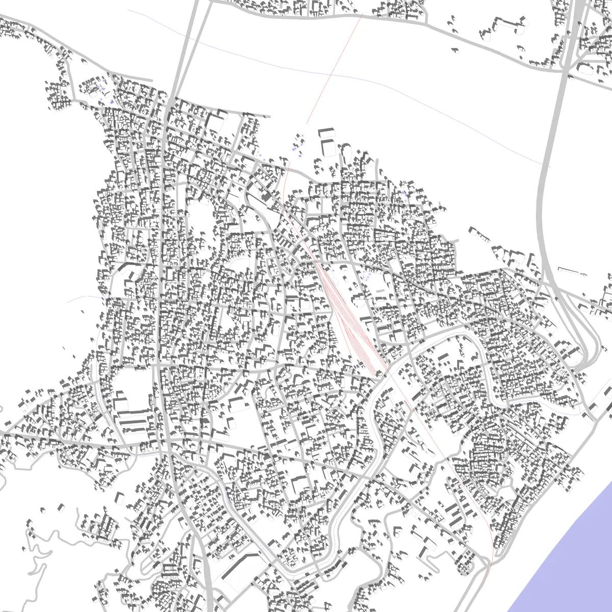 新宮市 敷地図 (2.5 km)