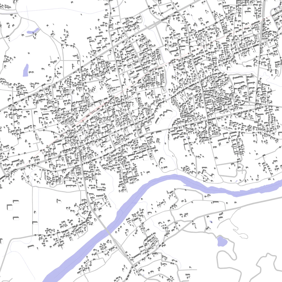 新城市 敷地図 (2.5 km)