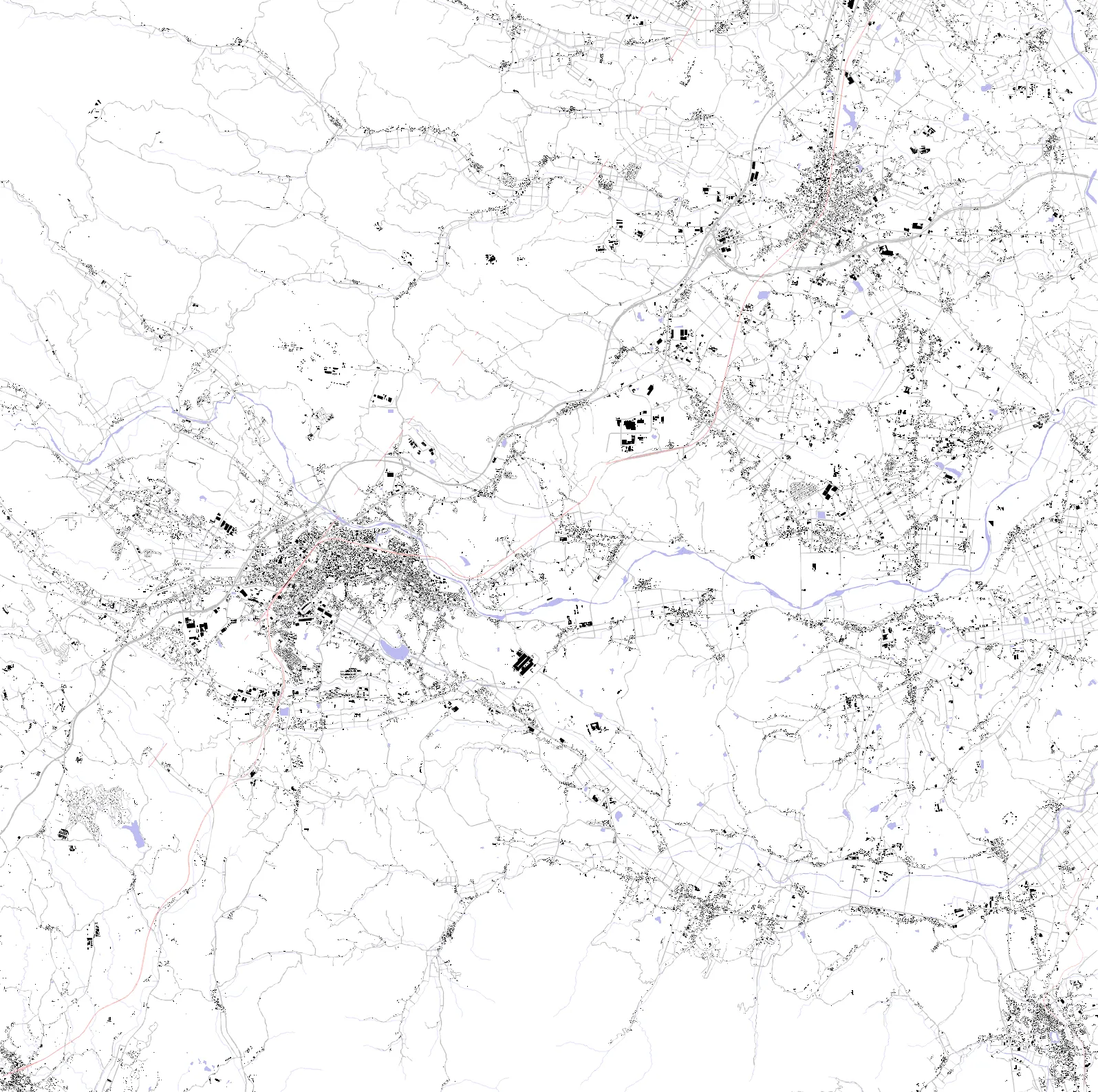 白河市 図と地のプラン