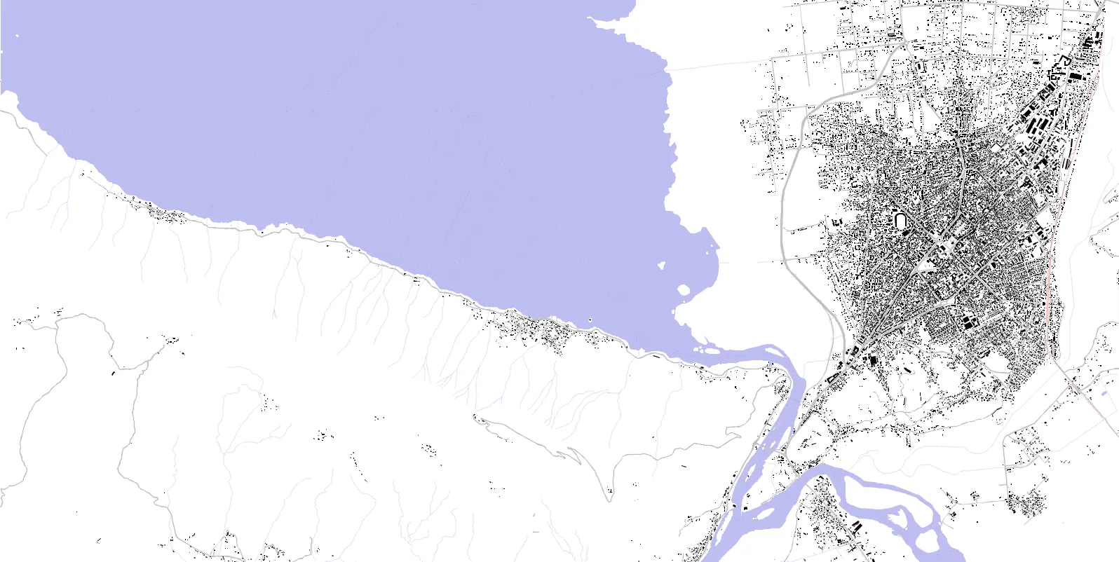 Shkodër figure ground plan