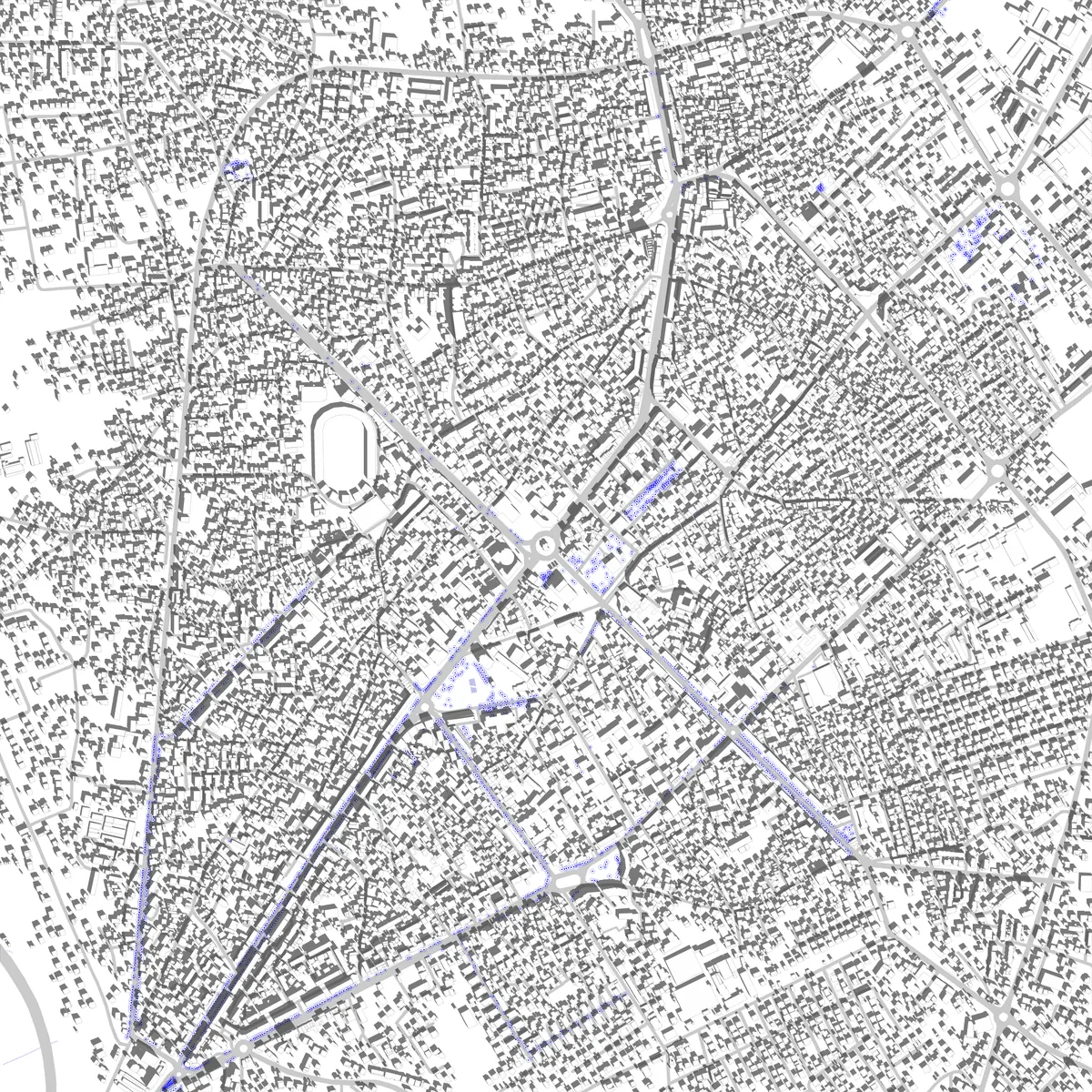 Shkodër site plan (2.5 km)