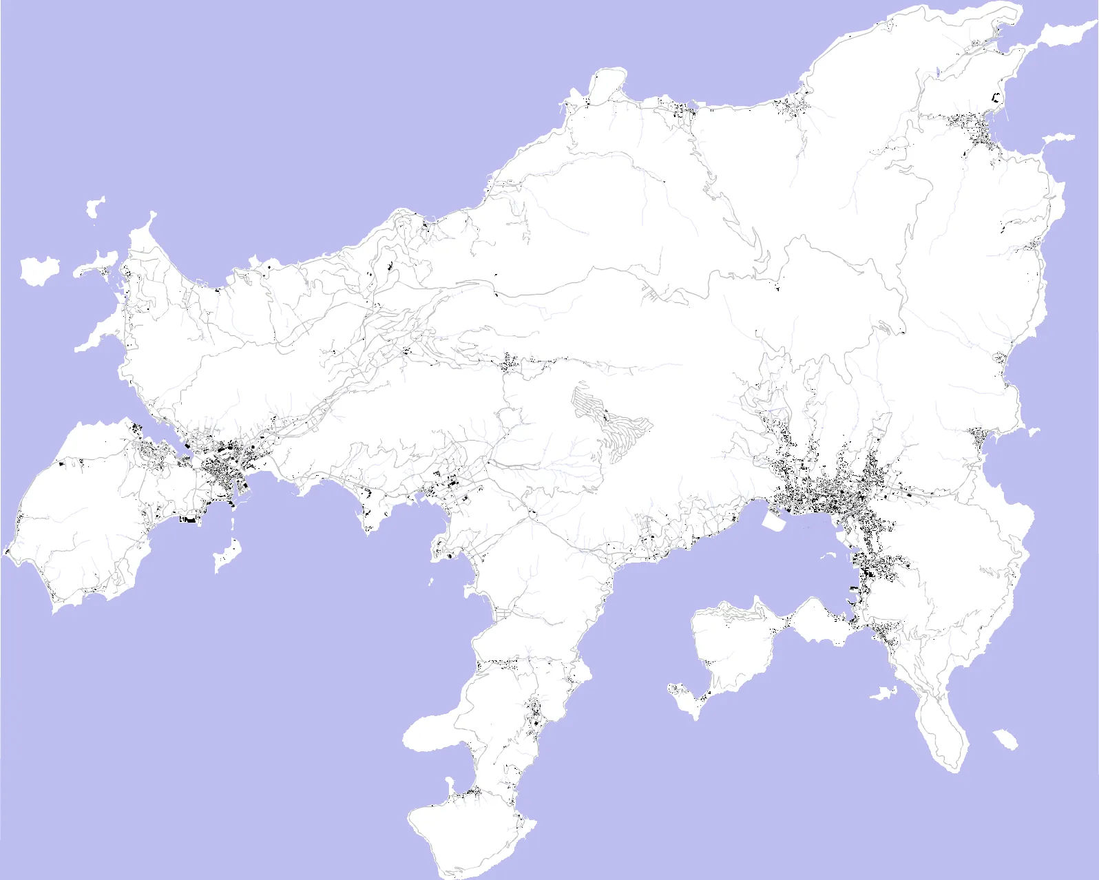 Shodoshima figure ground plan