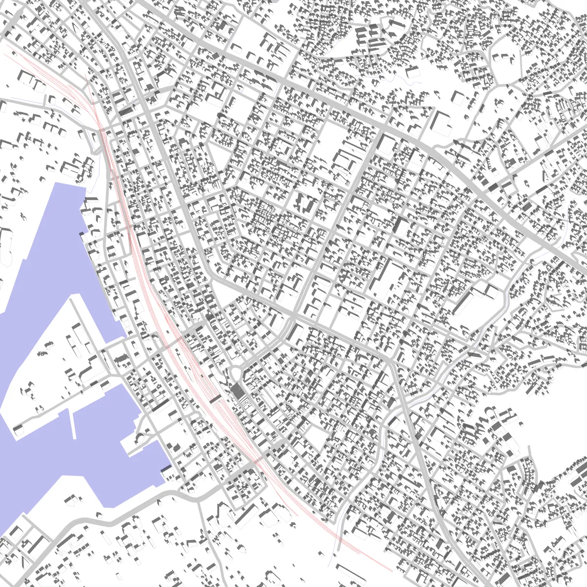 周南市 敷地図 (2.5 km)