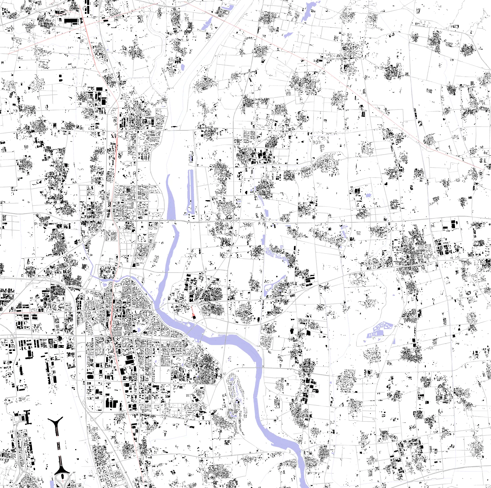 Shunyi figure ground plan