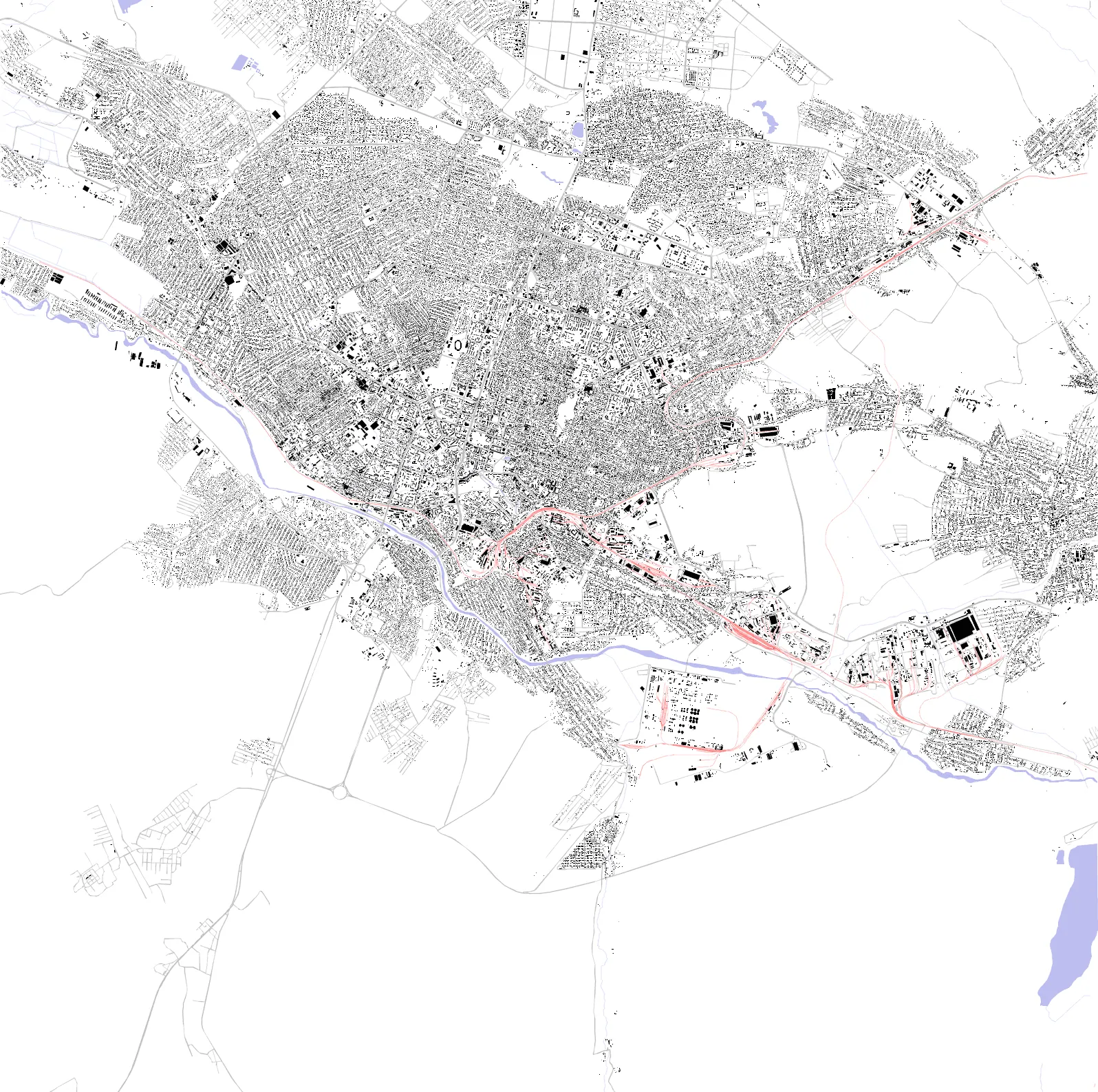 Shymkent figure ground plan