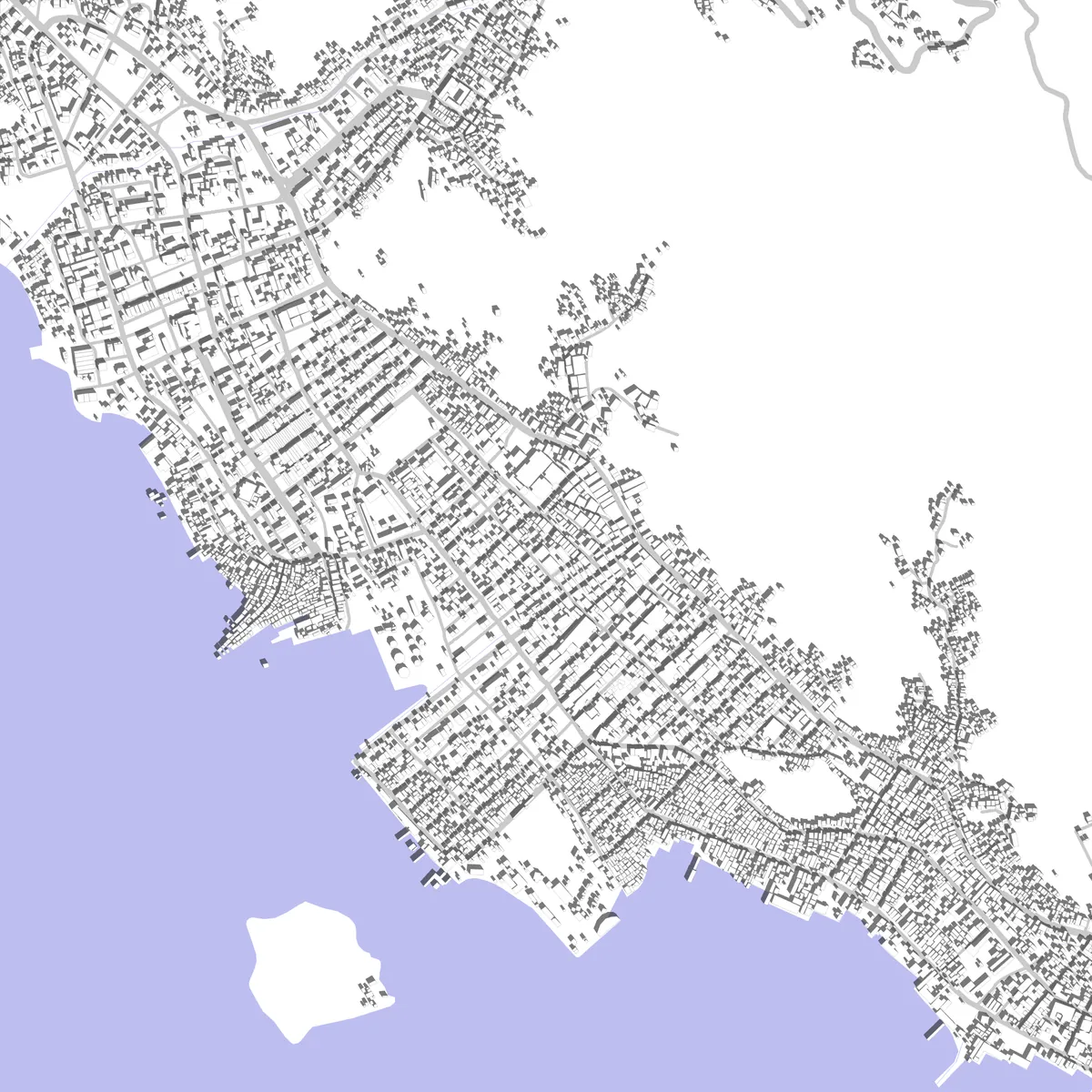 Sibolga site plan (2.5 km)