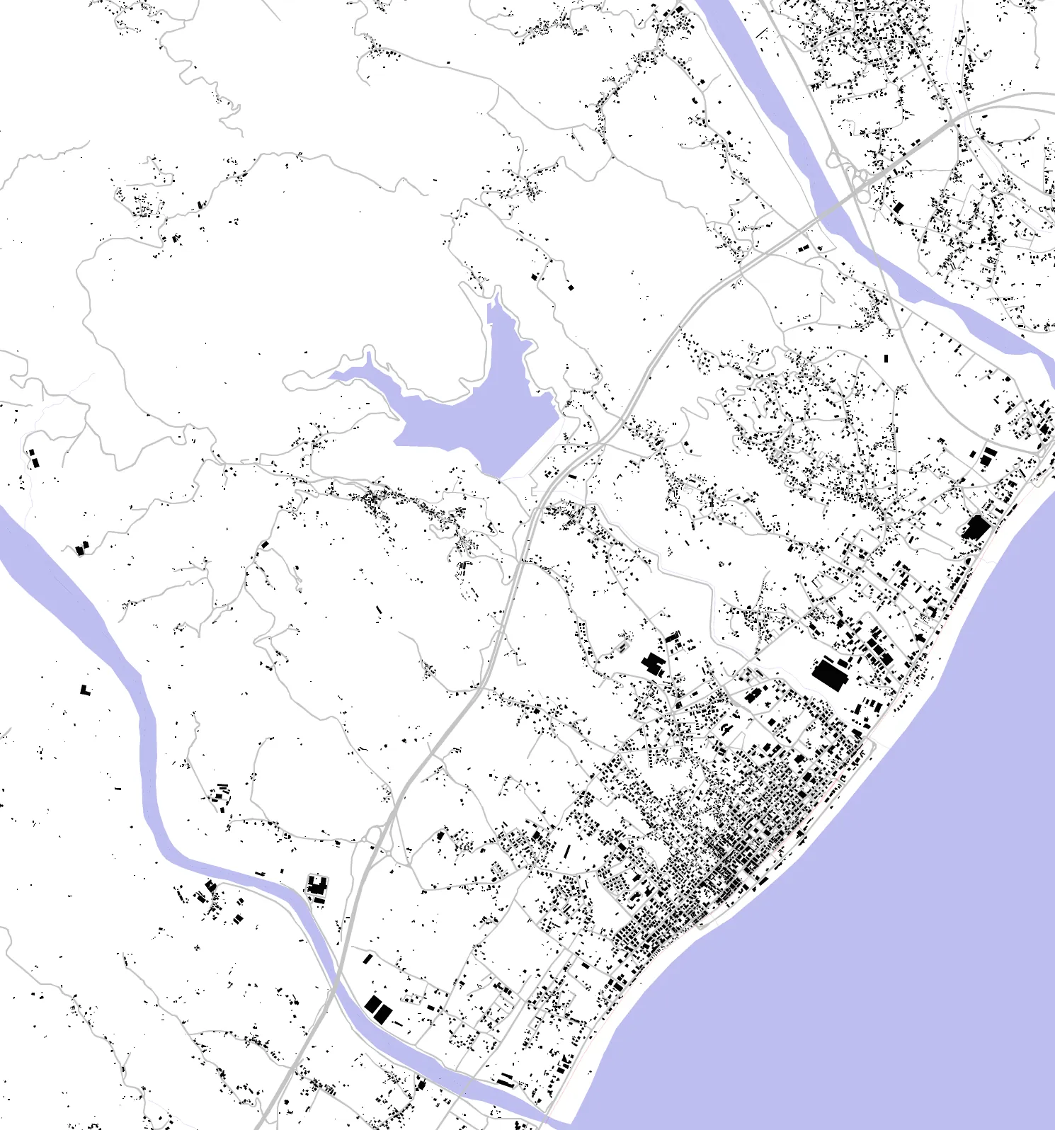 Siderno figure ground plan