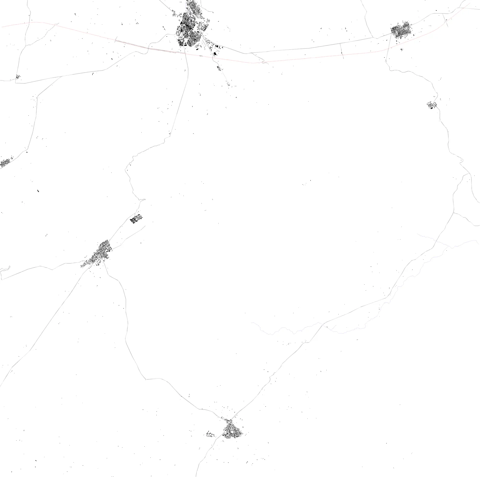 Sidi Bel Abbès figure ground plan