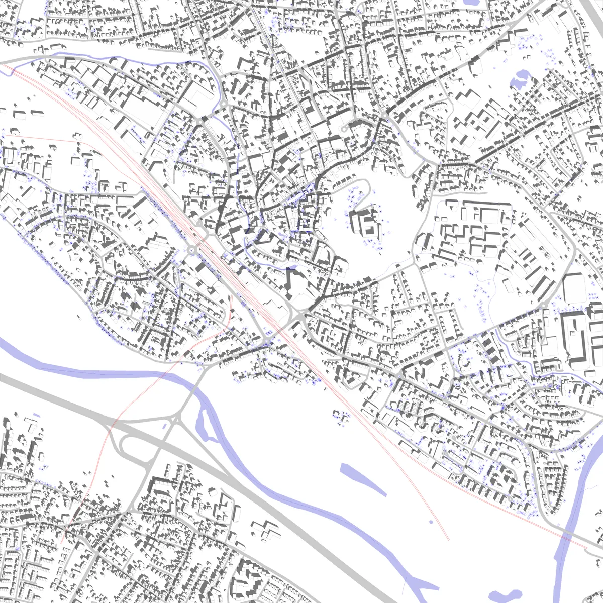 Siegburg site plan (2.5 km)