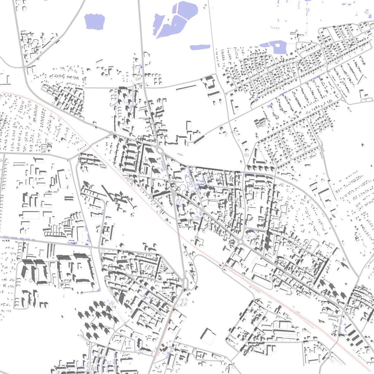 Siemianowice Śląskie plan zagospodarowania (2,5 km)