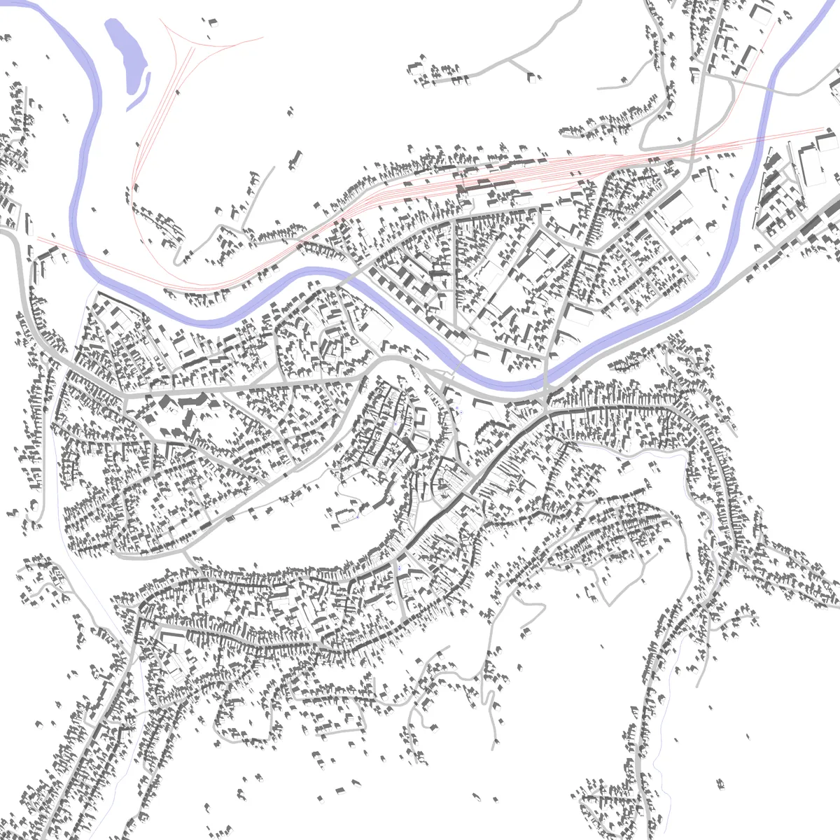 Sighișoara site plan (2.5 km)