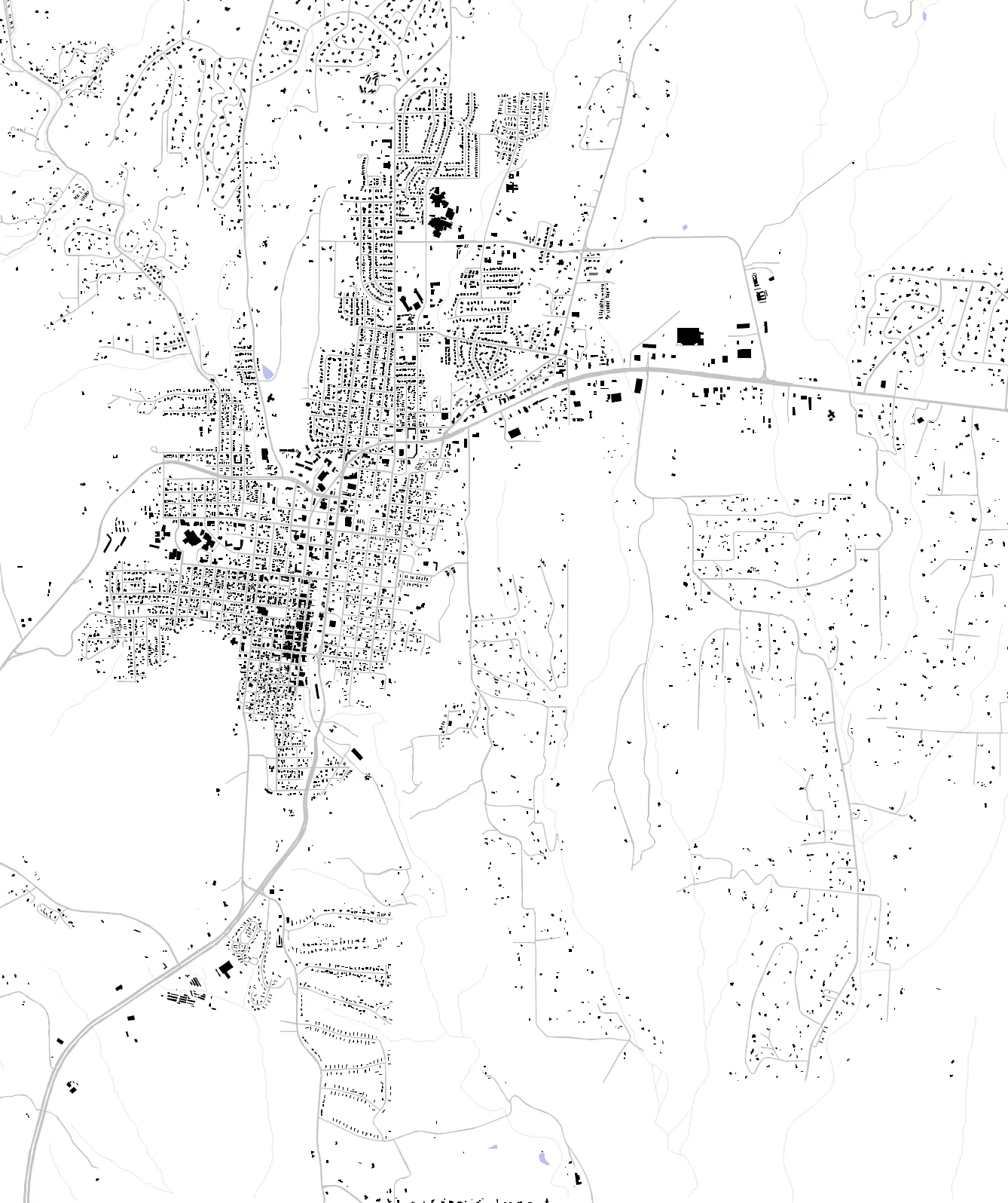 Silver City figure ground plan